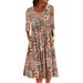 Women's Dress With Floral Print And Pockets, Suitable For Summer Fashion_ecoleips.com