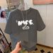 Women's Loose Short Sleeve T-Shirt Cartoon Print Mid-Length Versatile Top for Spring/Summer Trendy Fashion Instagram Worthy_ecoleips.com