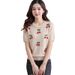 New Short Sleeved T Shirt With A Three Dimensional Pearl Design, Brand Discontinued, Youthful And Stylish Ice Silk Short Sleeved Top._ecoleips.com