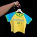 Summer Export Style Women's Slim Fit Short Sleeve T-Shirt Sexy National Flag Embroidery European American Cross Border Top_ecoleips.com