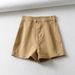 2025s Peach Butt Denim Shorts For Women Summer Solid Color Slim Fit High Waist Elastic Casual A-line Hot Pants_ecoleips.com