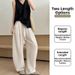 New Women's Tencel Linen Oxygen Pants Summer Thin Ice Silk Casual Loose Wide Leg Cotton And Linen Breathable Pants_ecoleips.com