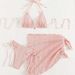 Special Fabric Suspender Triangle Bikini Swimsuit Women's Beach Dress New Style Exclusive_ecoleips.com