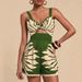 Summer Printed Casual Fashion Jumpsuit Shorts for Women European American Style Suspender Clothing Rompers_ecoleips.com