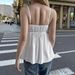 Y2K Women's Solid Color Spaghetti Strap Camisole Tops, Versatile Stretch Sleeveless Shirt For Trendy Casual Outfits_ecoleips.com