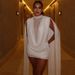 Women Fashion Half Turtleneck Dress Double Layer Spliced Mesh Ribbon Bodycon Sexy It Girl Party Evening Dress_ecoleips.com
