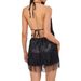 Women's Sequined Tassel Jumpsuit Stage Performance Costume Nightclub Dance Sparkly Backless Jumpsuit_ecoleips.com