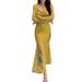 Elegant Temperament Mermaid 2025 Spring Summer New Fashion Sexy Strap Dress Cardigan Two-Piece Set For Women_ecoleips.com