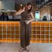 Women's Elegant Commuter Pant Set Fashion Casual Sleeveless Cardigan Top With Straight Leg Pants_ecoleips.com