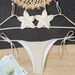 Women's Star Cutout Bikini Set Breathable Crochet Lace-Up Design Swimwear Sexy Beach And Pool Clothing Beige S to L_ecoleips.com