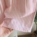 Summer 100% Cotton Pajamas Shorts Striped Women's Loose Fitting Sleep Bottoms Elastic Waist Sleep Shorts Home Lounge Wear_ecoleips.com