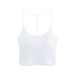 Spring/Summer Pure Backless Bra Thin One Piece with Built-In Pads Navel Style Camisole Wearable as Outerwear Or Innerwear_ecoleips.com