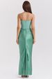 K New Arrival Off-Shoulder Fishbone Bodycon Fish Tail Long Solid Color Dress For Women_ecoleips.com