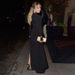Elegant Solid Color Long Sleeve Hollow Out Bodycon Midi Dress For Women, Casual Crewneck Spring Summer Office Dinner Party Wear_ecoleips.com