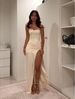 Satin High-Slit Maxi Dress – Elegant Bodycon Evening Gown With Thigh Split For Women_ecoleips.com