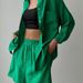Women's Clothing Spring And Summer New Cotton Fashion Lapel Button Pocket Long Sleeved Shirt Loose Wide Leg Shorts Two Piece Suit_ecoleips.com