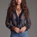 2026 Independent Site European And American Cross-Border Bohemian Paisley Sheer Print Chiffon Shirt_ecoleips.com