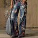 Women's Clothing plus size women's casual pants thin jeans wide leg pants long pants_ecoleips.com