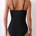 Women's Clothing Sling One Piece Swimsuit Solid Color Hollow Swimsuit_ecoleips.com