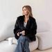 Turnable Stand-up Collar Fox Fur Jacket Women's Fur Top_ecoleips.com