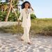 Women's Casual Fashionable Plus Size Suit Cotton And Linen Loose Fit Style New Clothing Set_ecoleips.com