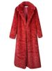 K Hairy Coat, Women's Imitation Fur, Elongated Suit, Lapel Coat_ecoleips.com