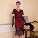 plus Size Retro Sequined Dress European And American Style Gatsby Gown with Handmade Beaded Tassels for Women_ecoleips.com