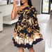 clothing, Foreign Trade Women's Apparel, European And American Cross-border Bohemian Print One-shoulder_ecoleips.com