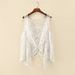 Women's Summer Lace Kimono Cover-Up – Sleeveless Sheer Mesh Beach Wrap, Boho Chic Sun Protection Shawl For Swimsuits & Dresses_ecoleips.com