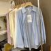 Korean Style Relaxed Fit Sun Protection Shirt Thin Cardigan Petite Summer Slimming Loose Top Versatile Women's Clothing_ecoleips.com