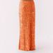 Summer New Arrival Women's Trendy Beaded Sequined Embroidered Bodycon Slimming Long Skirt_ecoleips.com