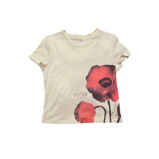 Y2K Korean Pop Summer Baby T-Shirts Emo Aesthetics Streetwear Gothic Harajuku Print Women's Fashion Top_ecoleips.com