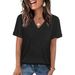 2026 European And American Cross-border Foreign Trade Women's Clothing Spring/summer New Solid Color V-neck_ecoleips.com