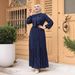 Plus Size Women's Clothing Long Dress Polka Dot Muslim Loose Casual Fashion Pleated Swing Dress Middle East New_ecoleips.com
