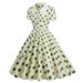 Retro-Chic Commuting Style, Open-Front Dress For Sister's Picnic Outing, Polka-Dot Dress For Girls_ecoleips.com