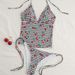Girly Cherry Blossom Swimming Pool Swimsuit European American Style Fast Track New Arrival Two Piece Slimming Triangle Women's Clothing_ecoleips.com