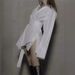 Aria Basics Aria Basics Independent High-end European American Ins-style Irregular Shirt Dress With Niche Design, Vintage Loose Fit,_ecoleips.com
