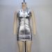 Best-selling Women's In Europe And America, 2024 Winter New Model, Solid Color, Pleated, Sexy, Halter Neck, Zipper, Slim_ecoleips.com