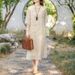 2023 Summer New Chinese Style Embroidered Diagonal Collar Cotton-Linen Three-Quarter Sleeve Dress For Women, Modified_ecoleips.com