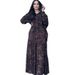 Two Pieces For Women Fashion Hooded Long-sleeve Shirt Leopard Print Pleated Skirt Women's Set_ecoleips.com