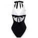 Women's Clothing One Piece Sexy Deep V Swimsuit Cover Meat Thin Beach Holiday Hot Spring Swimsuit Female_ecoleips.com