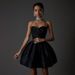 Women's Small Sexy Diamond Chain Strap A-Line Dress Wrapped Chest Spring Summer 2024 European American Style Foreign Trade_ecoleips.com