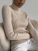 Women Fall Turtleneck Sweater Knitted Soft Pullovers Cashmere Jumpers Basic Soft Sweaters Female Basic Blouse New_ecoleips.com