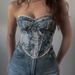 Women's French Retro Fishbone Lace Camisole Top - Cross Wrap Bustier Vest With Jacquard Trim, Summer Boho Chic Blouse_ecoleips.com