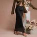 Women's Clothing Elegant High-End Satin Midi Skirt For Women With Lace Trim For Formal & Casual For Women_ecoleips.com