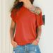 Aria Basics Aria Basics 2023 Spring Summer Hot Sale European And American Casual Asymmetrical Cross Shoulder Irregular Short_ecoleips.com