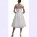 New 2025 round Neck Lace Slim Fit Mid-Length Wedding Dress Fashionable Foreign Trade Style for Women_ecoleips.com