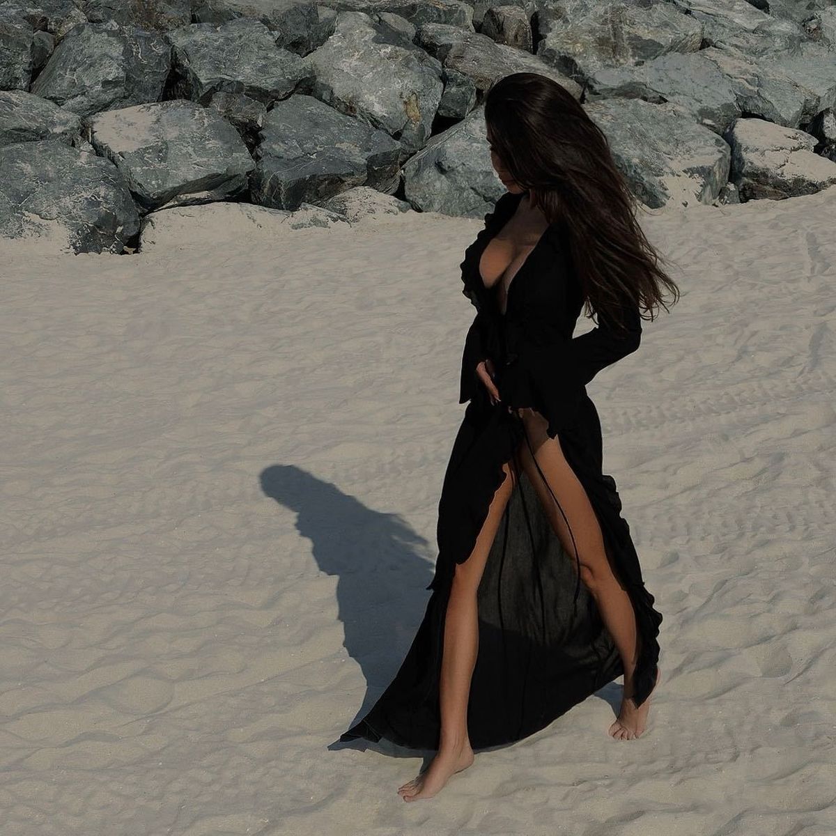 Women's Long Sleeved Lace Cardigan Beach Dress Bikini Sunscreen Cover Up Holiday Seaside Style_ecoleips.com