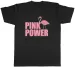 Women's T-Shirts Pink Flamingo Bird Girl Power Mens T-Shirt Tee Gift Top_ecoleips.com
