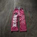 Trendy High-Waist Printed Pants for Men And Women Casual Loose Straight Leggings European American Street Style_ecoleips.com